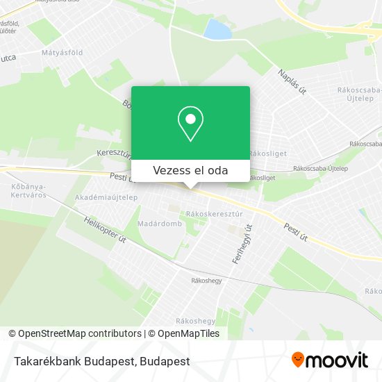 Takarékbank Budapest térkép