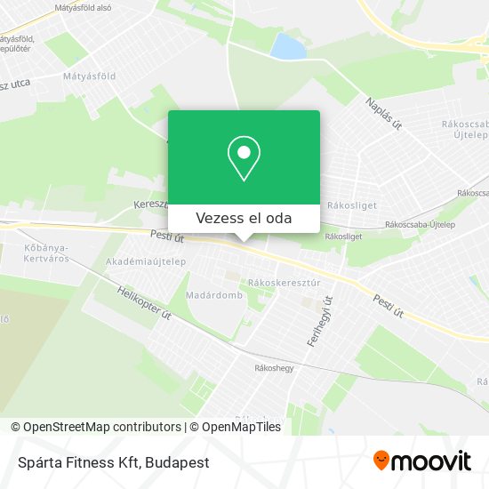 Spárta Fitness Kft térkép