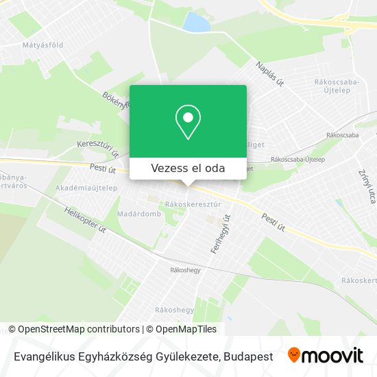 Evangélikus Egyházközség Gyülekezete térkép