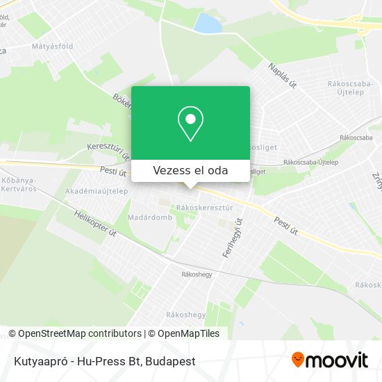 Kutyaapró - Hu-Press Bt térkép