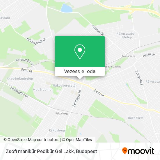 Zsófi manikűr Pedikűr Gél Lakk térkép