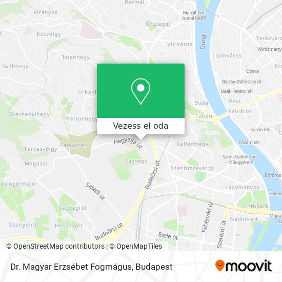 Dr. Magyar Erzsébet Fogmágus térkép