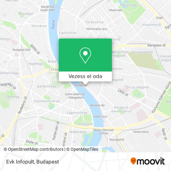 Evk Infopult térkép