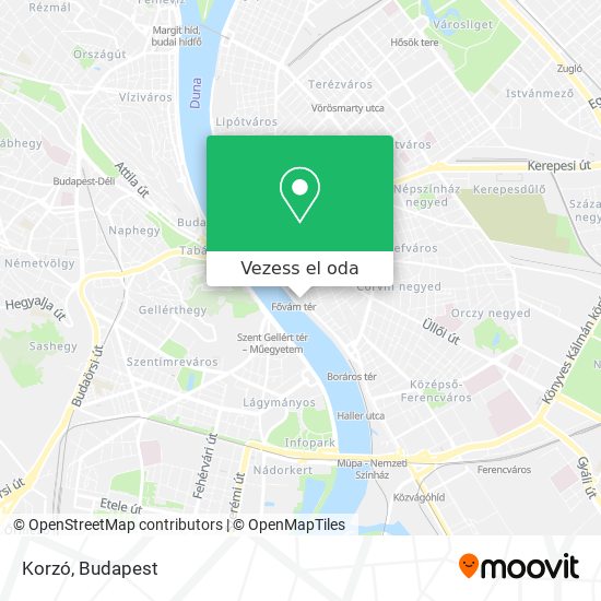 Korzó térkép