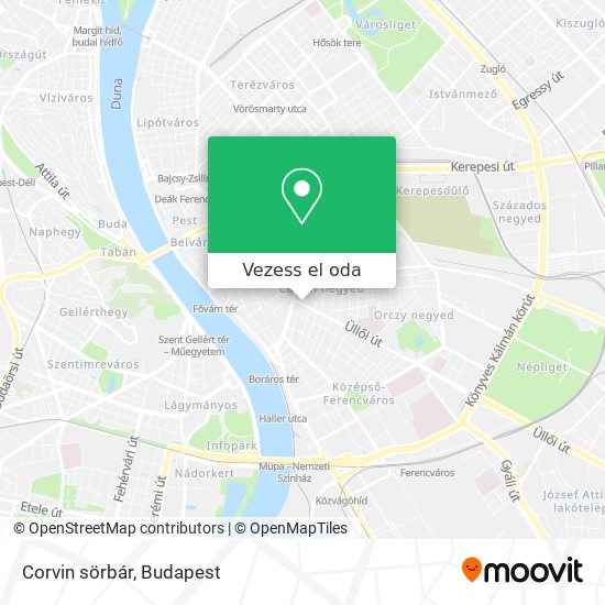 Corvin sörbár térkép