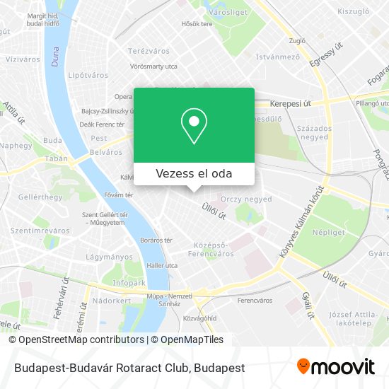 Budapest-Budavár Rotaract Club térkép