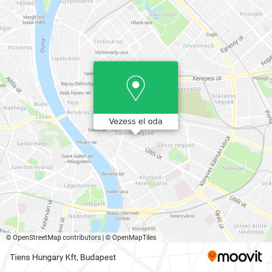 Tiens Hungary Kft térkép