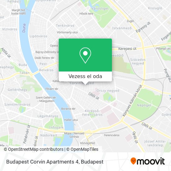 Budapest Corvin Apartments 4 térkép