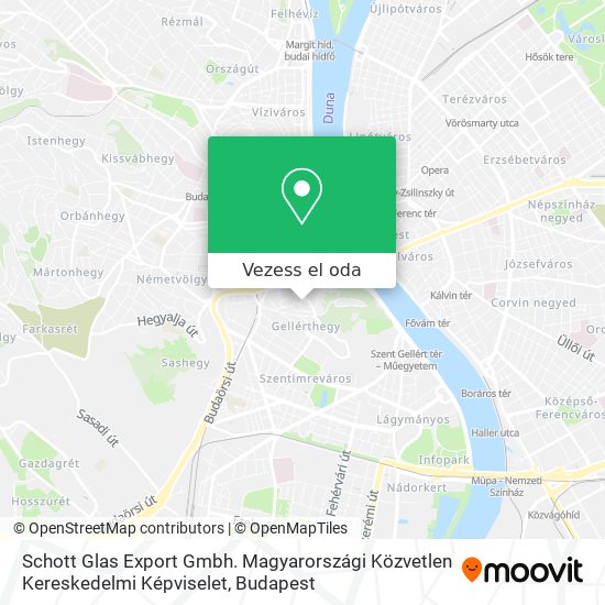 Schott Glas Export Gmbh. Magyarországi Közvetlen Kereskedelmi Képviselet térkép