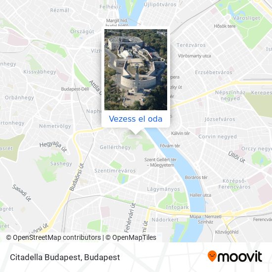 Citadella Budapest térkép