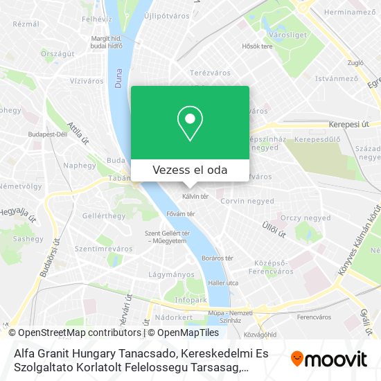 Alfa Granit Hungary Tanacsado, Kereskedelmi Es Szolgaltato Korlatolt Felelossegu Tarsasag térkép