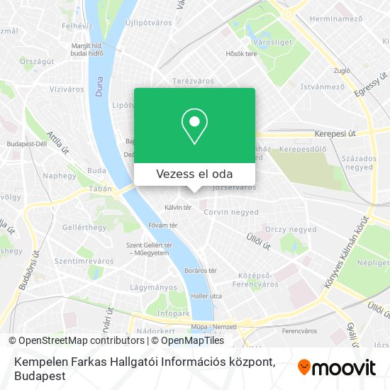 Kempelen Farkas Hallgatói Információs központ térkép