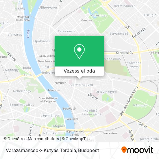 Varázsmancsok- Kutyás Terápia térkép