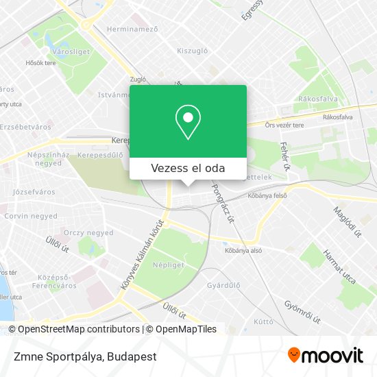 Zmne Sportpálya térkép