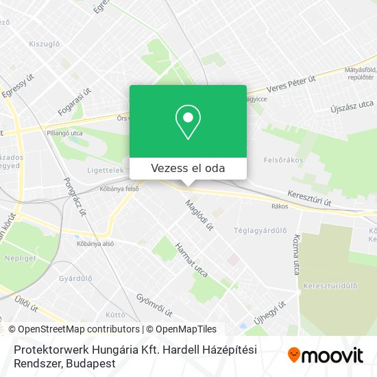 Protektorwerk Hungária Kft. Hardell Házépítési Rendszer térkép