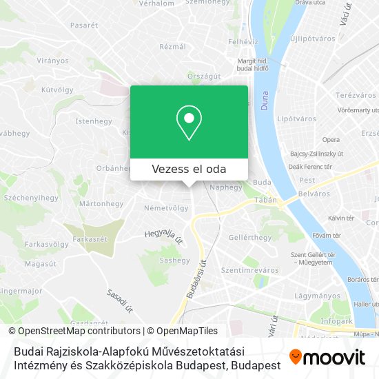 Budai Rajziskola-Alapfokú Művészetoktatási Intézmény és Szakközépiskola Budapest térkép