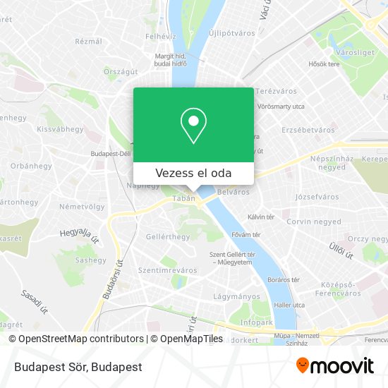 Budapest Sör térkép