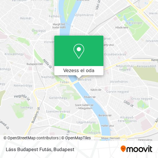 Láss Budapest Futás térkép