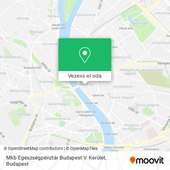 Mkb Egészségpénztár Budapest V. Kerület térkép