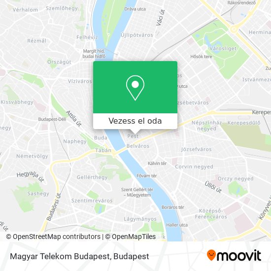 Magyar Telekom Budapest térkép