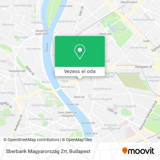 Sberbank Magyarország Zrt térkép