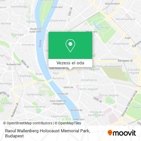 Raoul Wallenberg Holocaust Memorial Park térkép