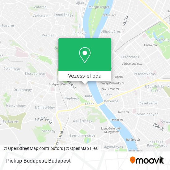Pickup Budapest térkép
