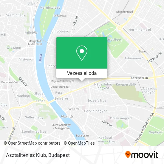 Asztalitenisz Klub térkép