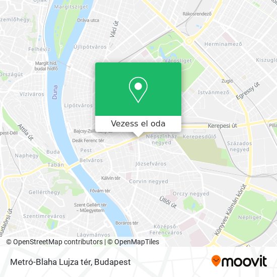 Metró-Blaha Lujza tér térkép