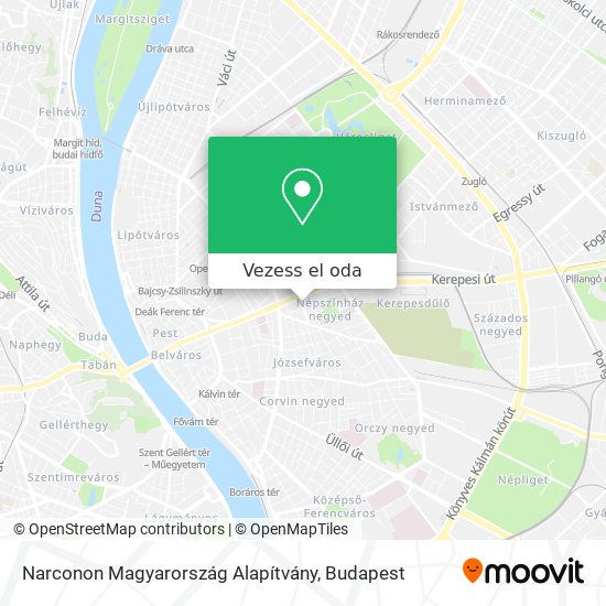 Narconon Magyarország Alapítvány térkép