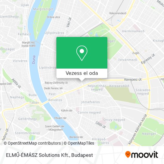 ELMŰ-ÉMÁSZ Solutions Kft. térkép