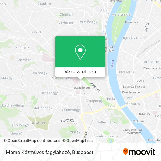 Mamo Kézműves fagylaltozó térkép