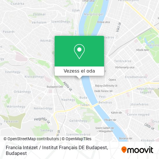 Francia Intézet / Institut Français DE Budapest térkép