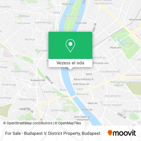 For Sale - Budapest V. District Property térkép