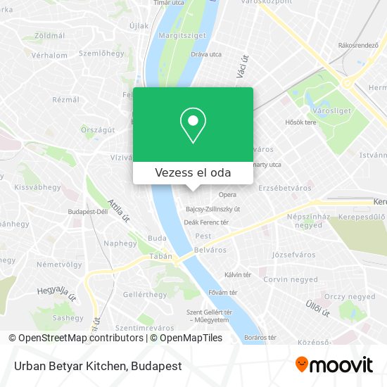 Urban Betyar Kitchen térkép