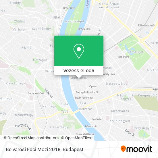 Belvárosi Foci Mozi 2018 térkép