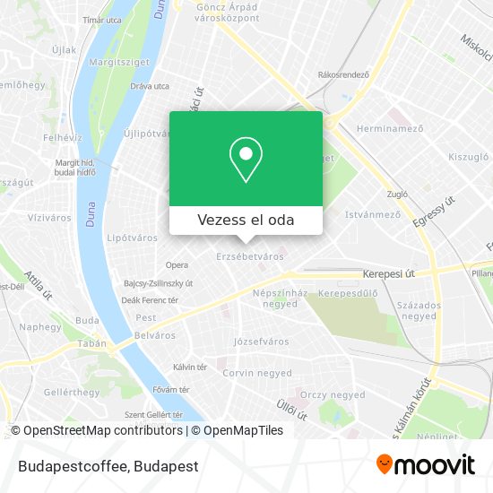 Budapestcoffee térkép