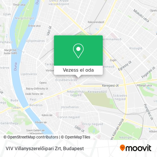 VIV Villanyszerelőipari Zrt térkép