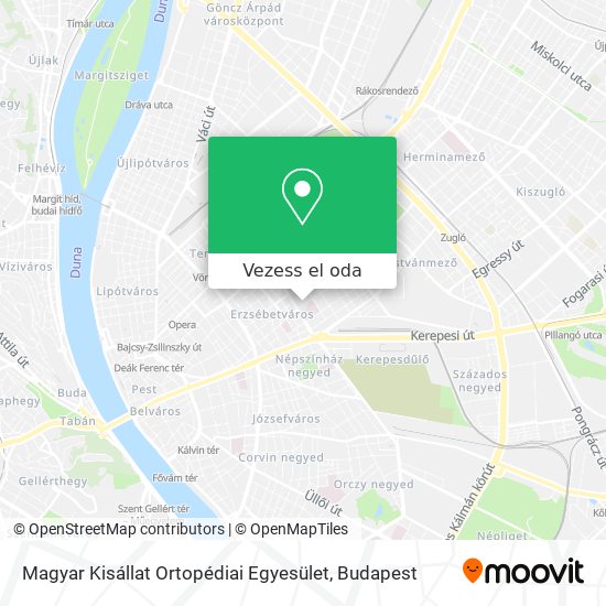 Magyar Kisállat Ortopédiai Egyesület térkép