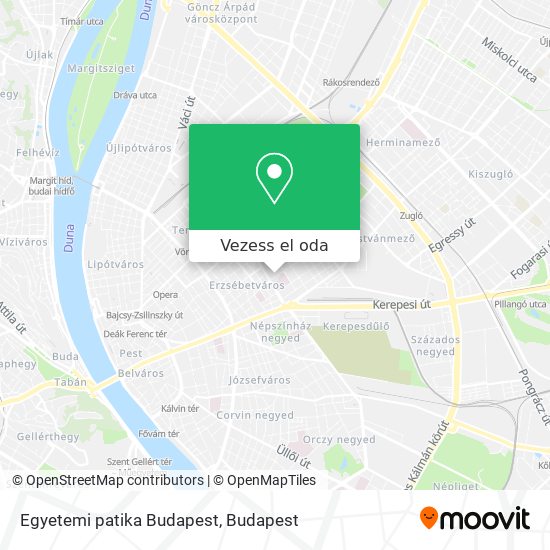 Egyetemi patika Budapest térkép