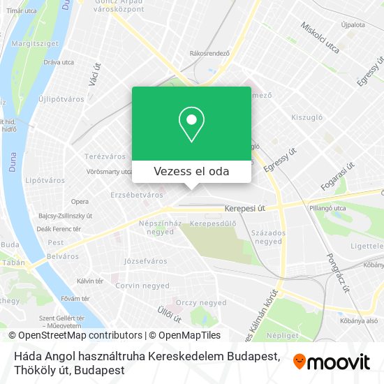 Háda Angol használtruha Kereskedelem Budapest, Thököly út térkép