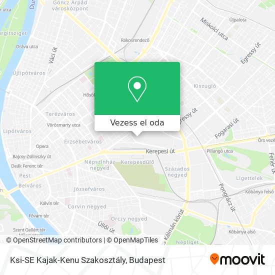 Ksi-SE Kajak-Kenu Szakosztály térkép