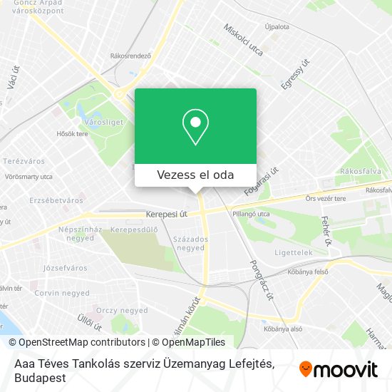 Aaa Téves Tankolás szerviz Üzemanyag Lefejtés térkép