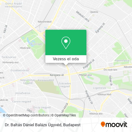Dr. Baltás Dániel Balázs Ügyvéd térkép