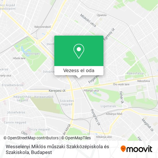 Wesselényi Miklós műszaki Szakközépiskola és Szakiskola térkép