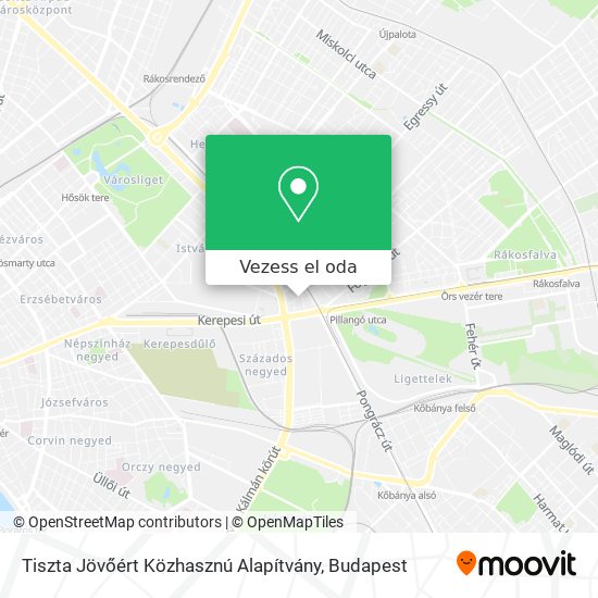 Tiszta Jövőért Közhasznú Alapítvány térkép