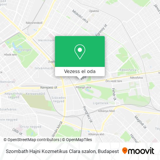 Szombath Hajni Kozmetikus Clara szalon térkép