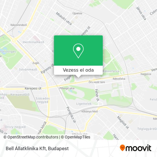 Bell Állatklinika Kft térkép