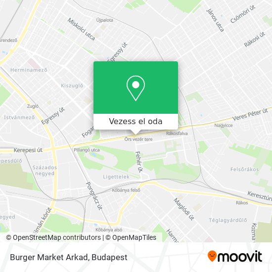 Burger Market Arkad térkép