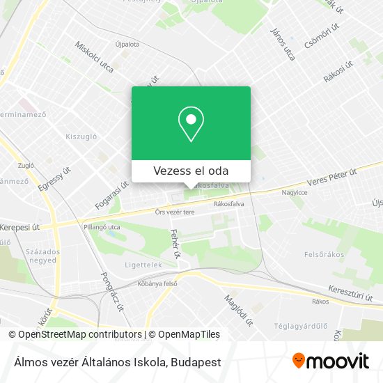 Álmos vezér Általános Iskola térkép